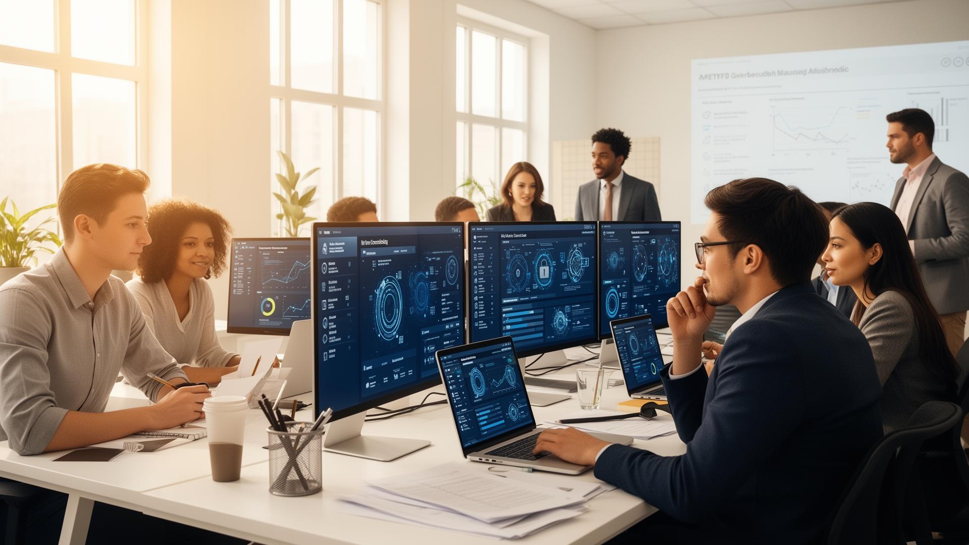 Cybersecurity training session